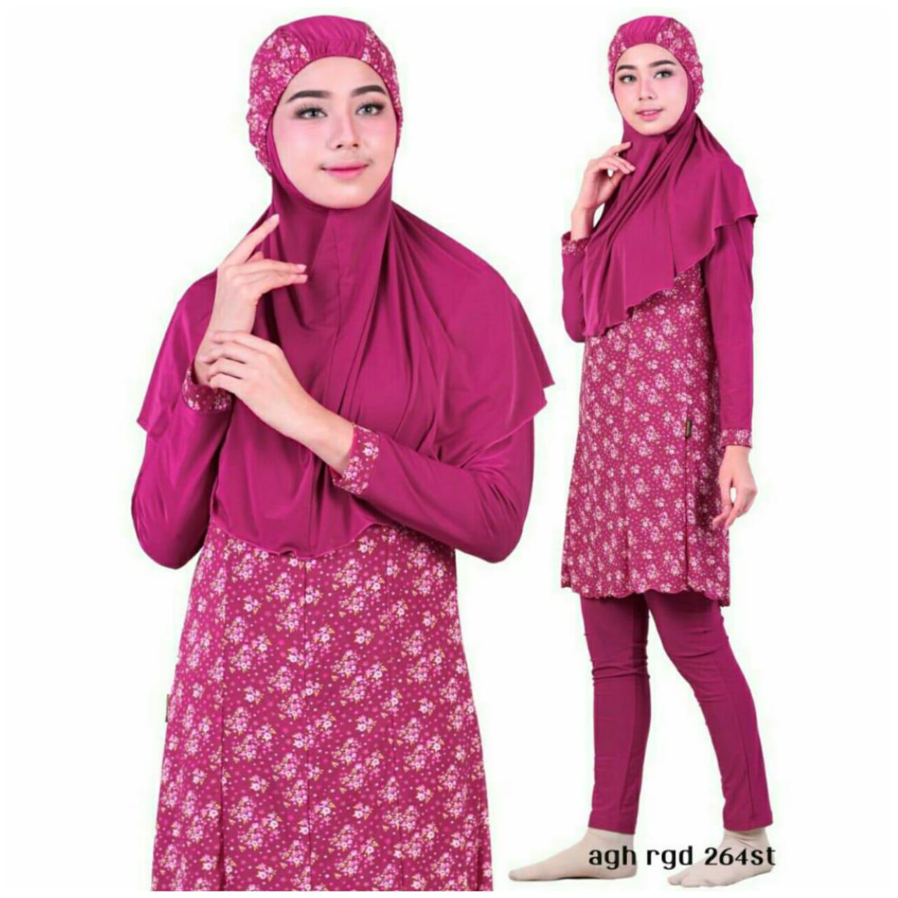 Aghnisan Baju Renang Muslimah - Pink Fanta