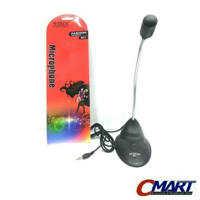 M-Tech 3.5mm Microphone with stand mic PC Laptop HP Tablet - MTC-M01