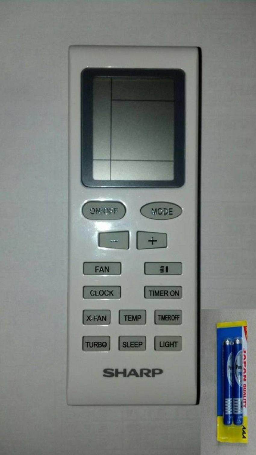 Sharp YB1FA Remote Control AC - Free 2 Pcs Baterai Panasonic AAA - Putih