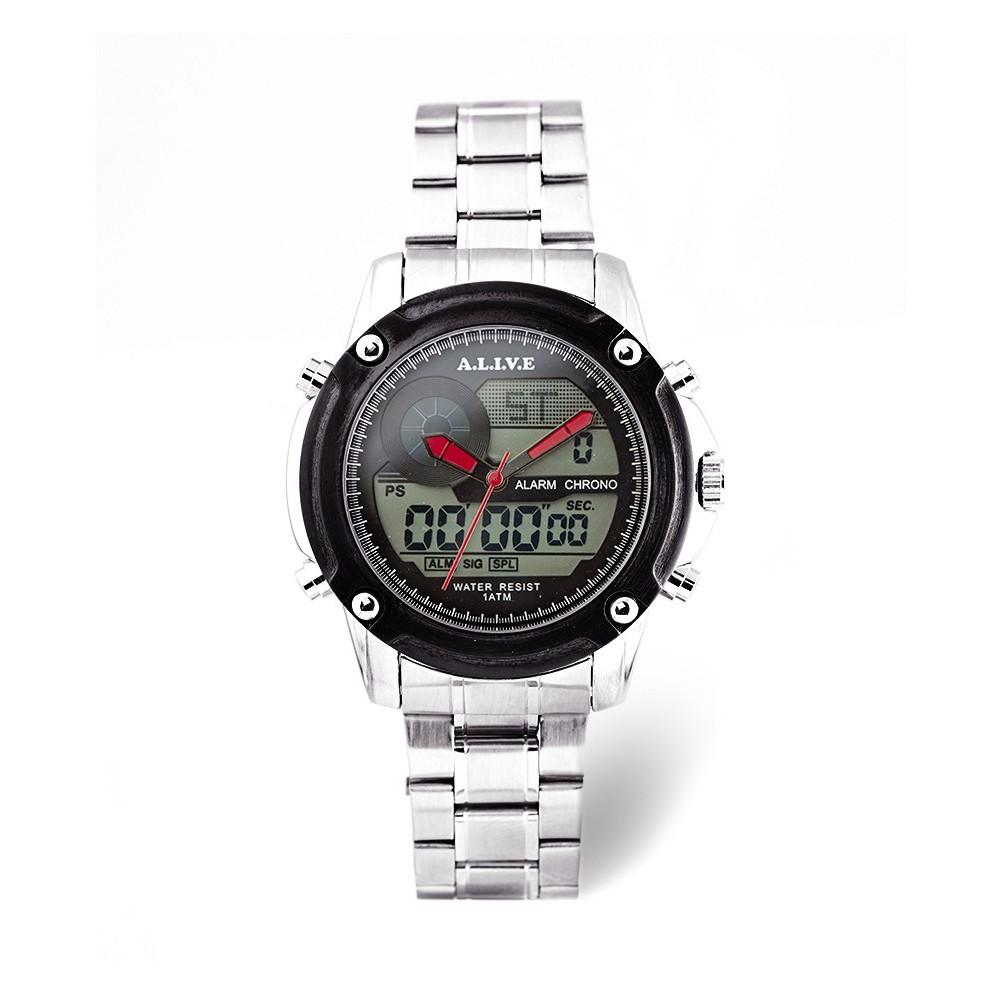 JAM TANGAN PRIA ALIVE PARIS KENEDY GAL249S3 SILVER ORIGINAL IMPORT ORI MURAH TERBARU COWOK ANTI AIR