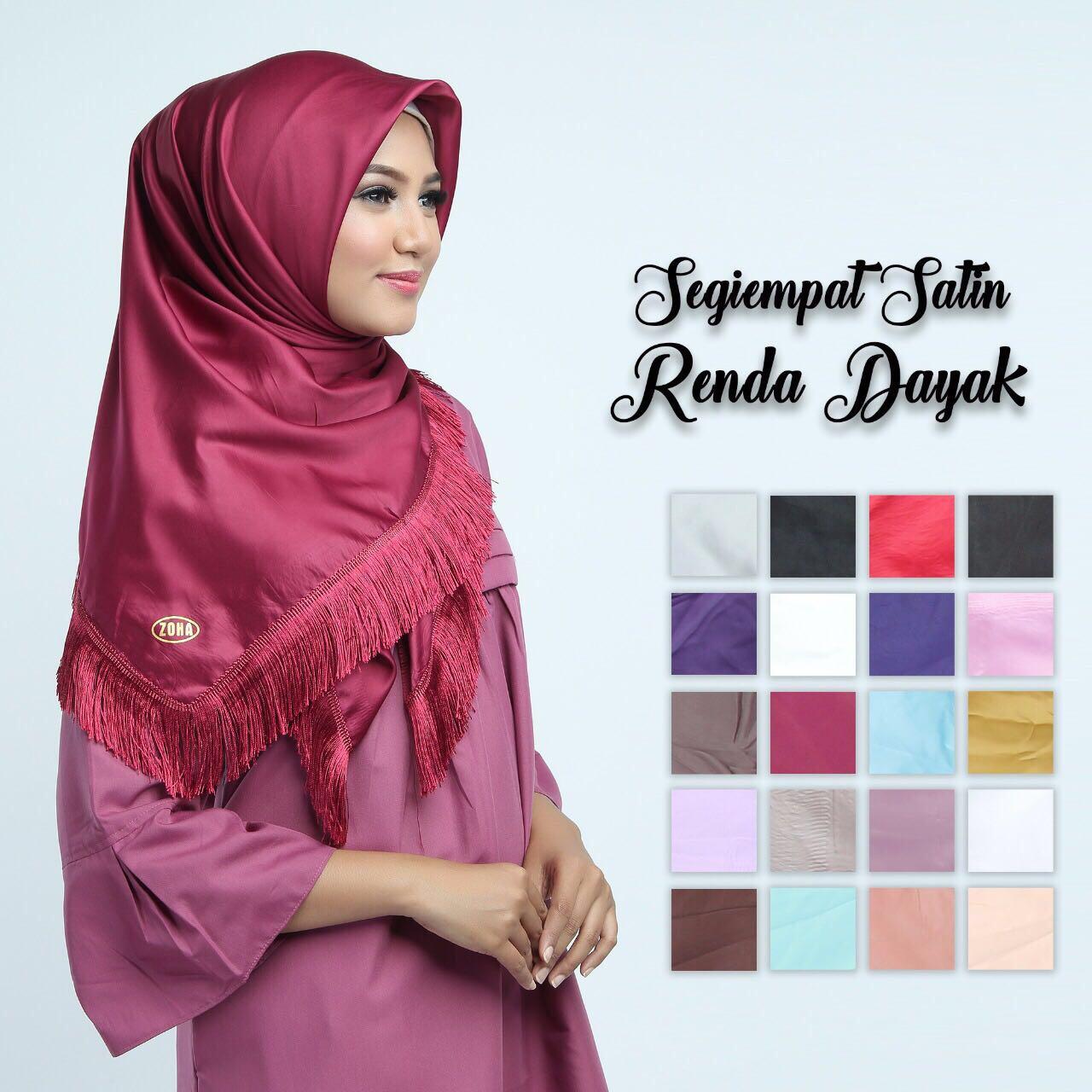Hijab rumbai dayak