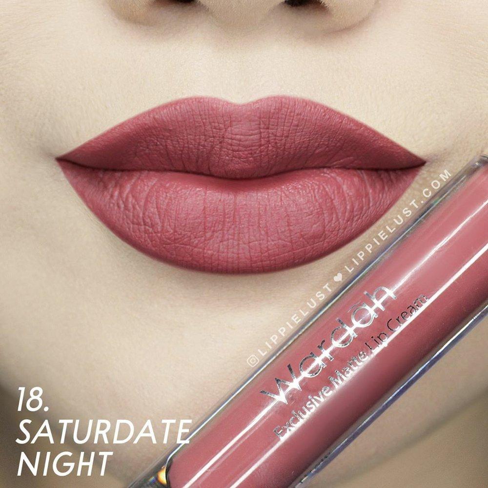 Wardah Exclusive Matte Lip Cream - 18 Saturdate Night