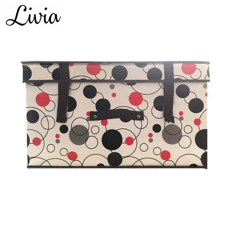 Livia Rak Kain Jumbo - Storage Box - Kotak Penyimpanan Pakaian Besar- Box Pakaian Portable