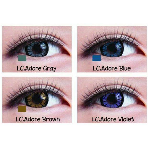 Softlens Living Color Adore 2 Tone (Kemenkes) Gray Murah