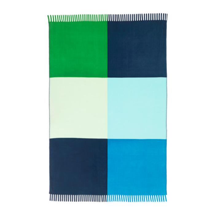 IKEA MAJJE Selimut, hijau biru
