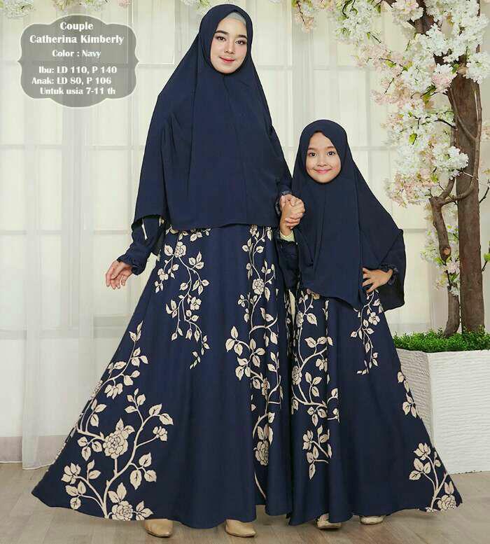 Silentriver88 gamis muslim syar'i catherrina kimberly/farah ibu dan anak coupel