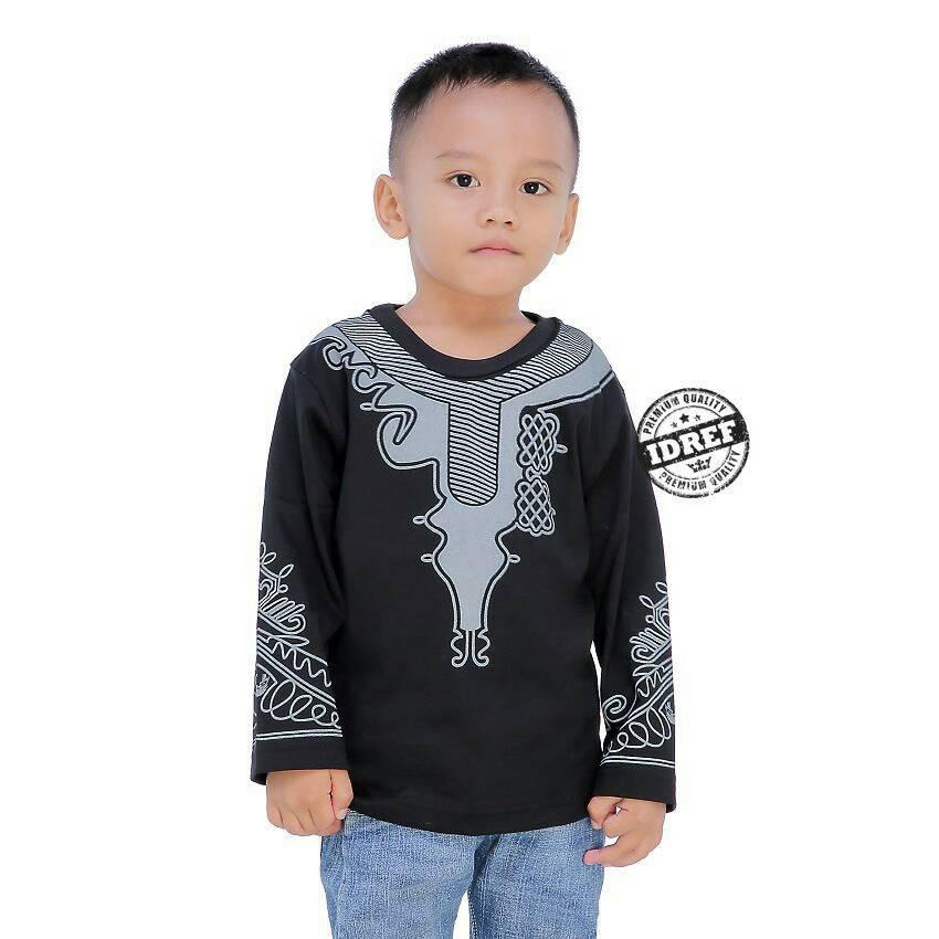 Baju Koko Muslim anak laki-laki cowo Black Panther MARVEL