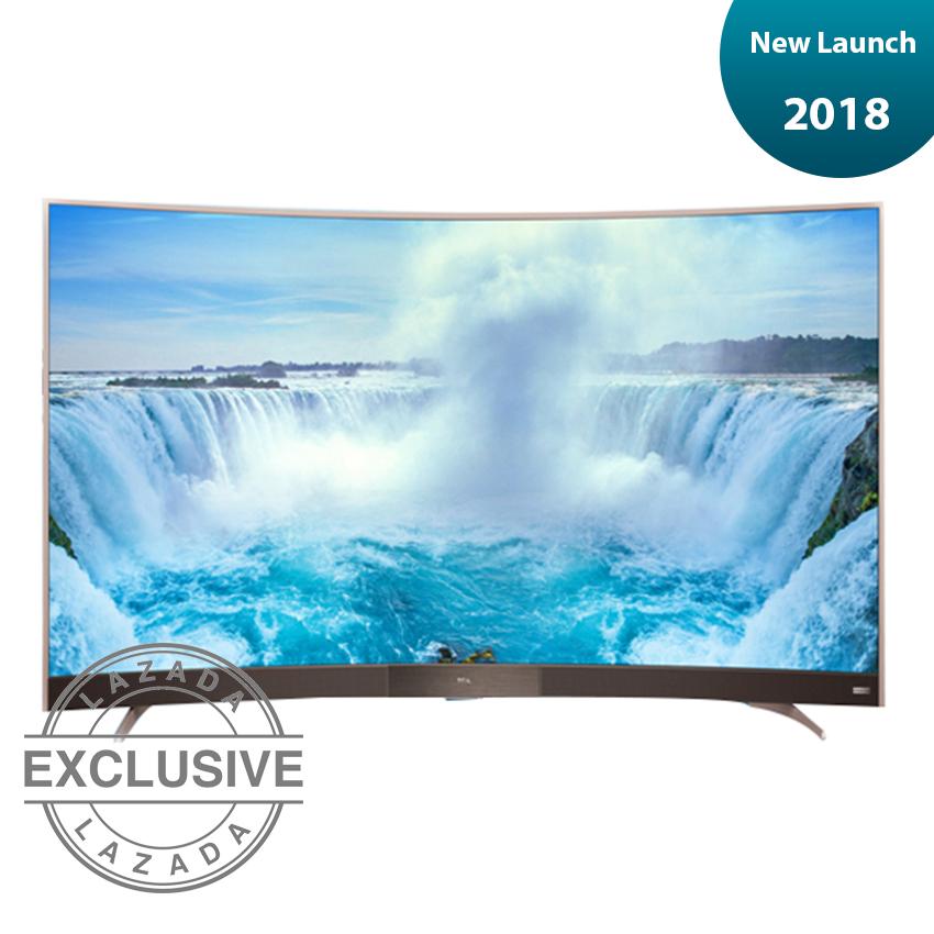 TCL 49 inch Curved LED Full HD TV - Hitam (model: 49P32)