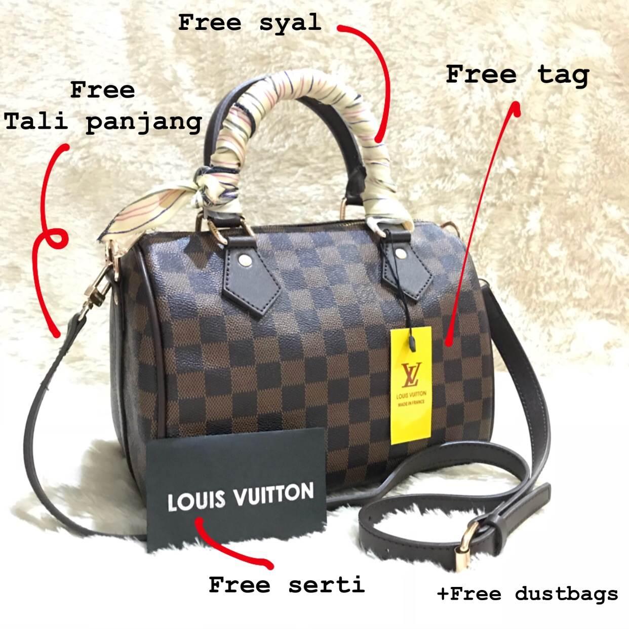 tas wanita cewek murah selempang branded batam import L*V BANDO DAMIER