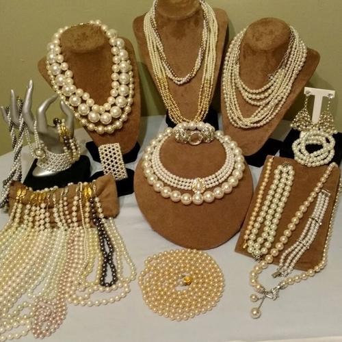 Bekas Vintage Gu Artikel Kalung Mutiara Pertandingan Ji Olivet Gao Cahaya Yang Kuat 2017 Pair 12-Intl