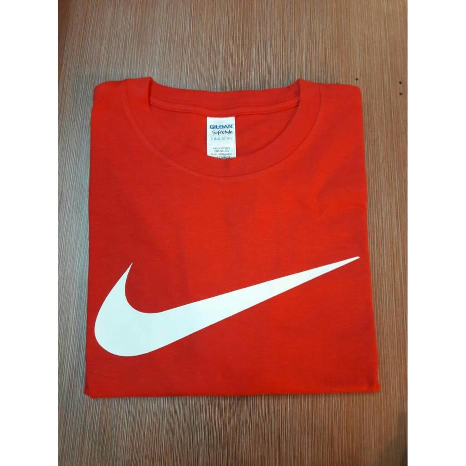KAOS GILDAN NIKE LOGO MERAH JSFOLAGH -