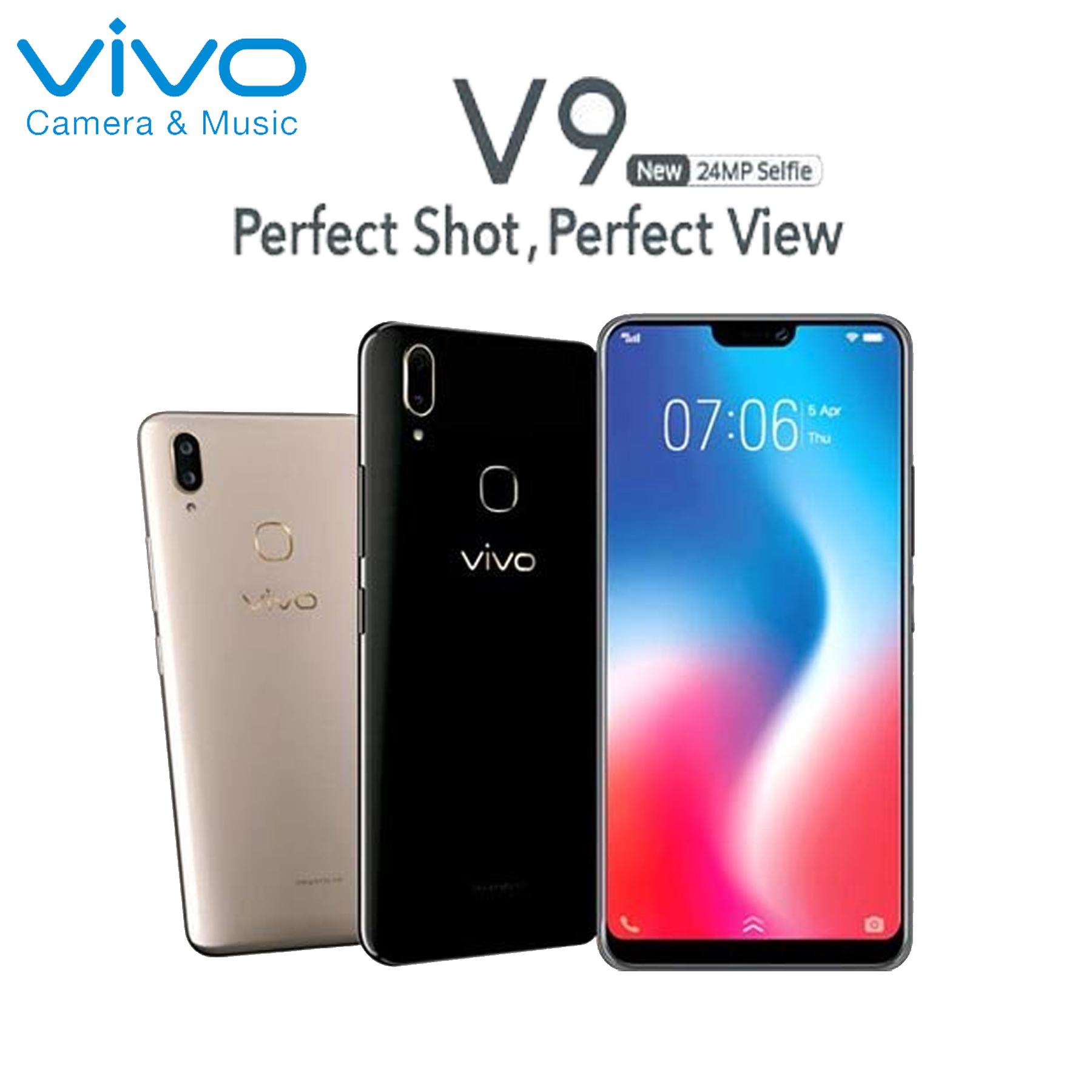 VIVO V9 Smartphone - Black [64GB/4GB]