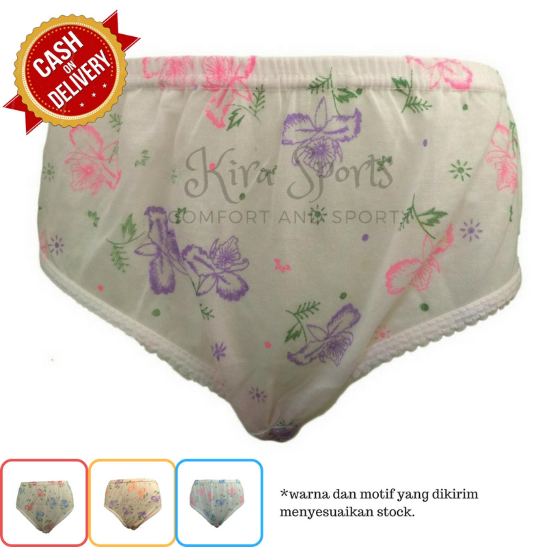Kira Sports Celana Dalam Wanita Jumbo / Bukan Merk Sorex Transparan G-string Boxer / Aneka Motif Bunga Renda Seksi Terbaru / Dalaman Perempuan Katun Jumbo Untuk Ibu Hamil Dewasa Murah ANK706 - Bisa COD