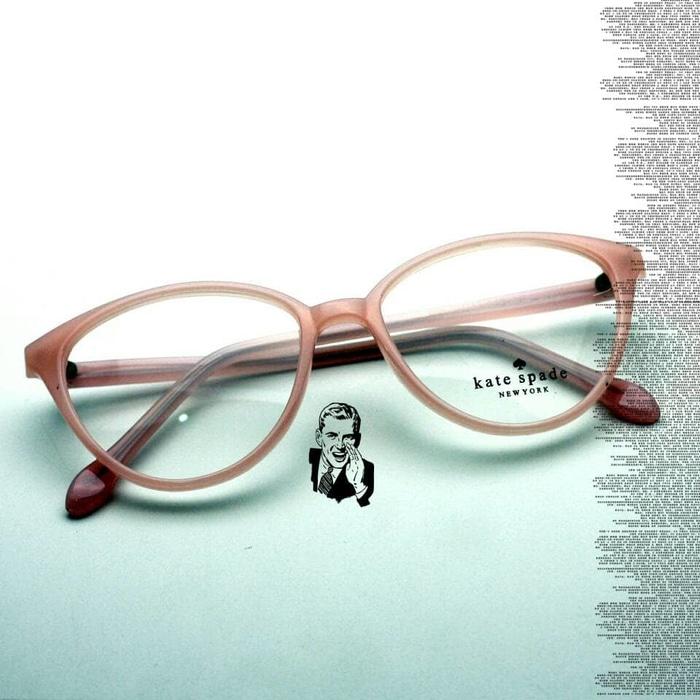 Frame Kacamata Kate Spade 608 Pink Glossy Kacamata Cat Eye