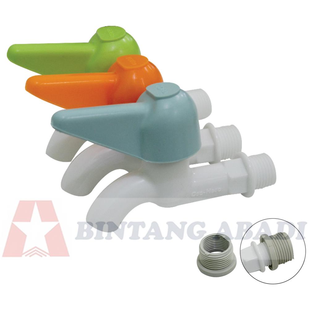 Termurah Tora Keran Air Tembok PVC 1/2