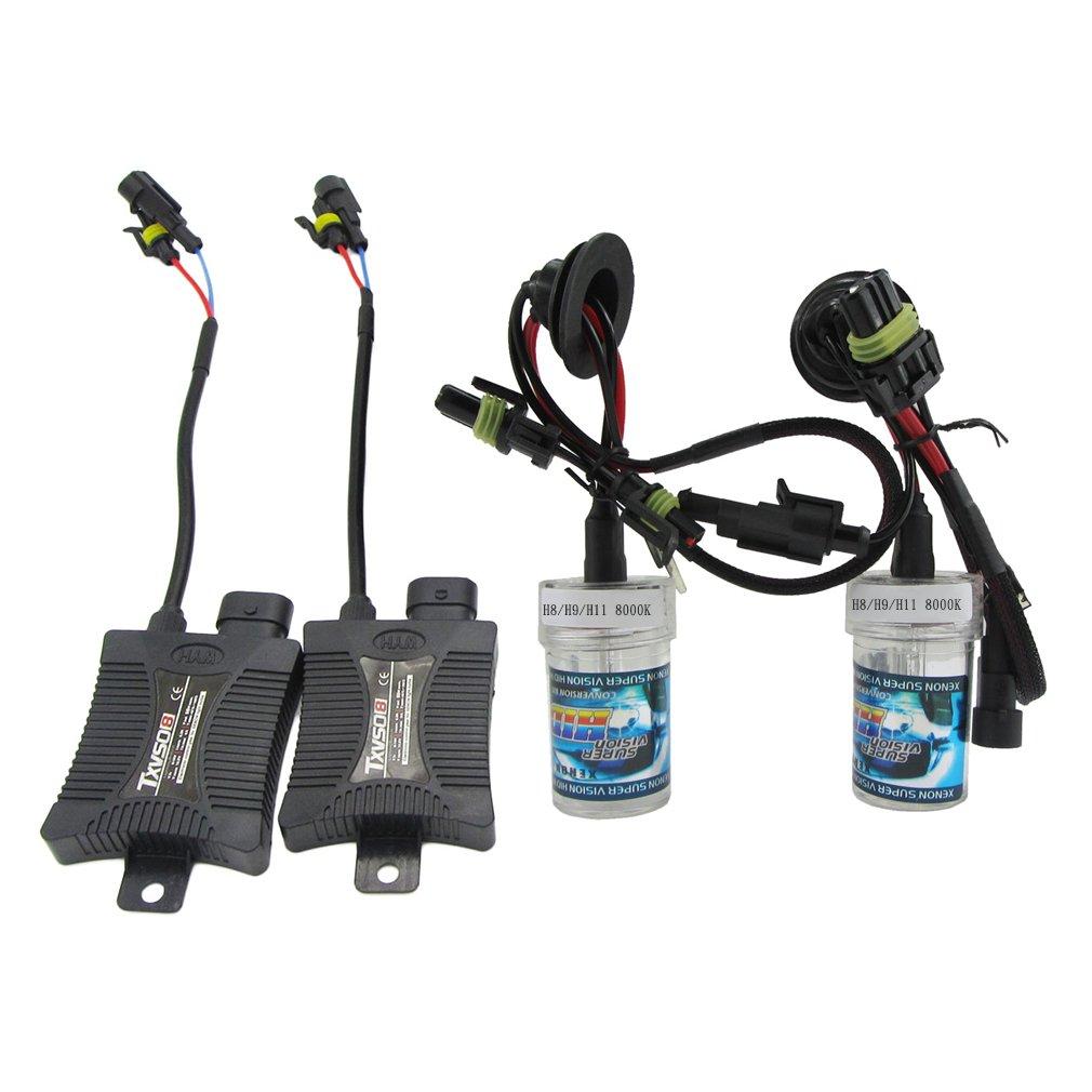 Lalove H8/H9/H11 Mobil Sepeda Motor Lampu Xenon Penggantian Lampu Lampu Set Perlengkapan 35 W Bening 118000 K
