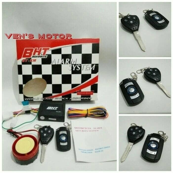 Alarm Motor BHT Remote Model Kunci Fitur Lengkap Dengan Cara Pasang - NuykT9