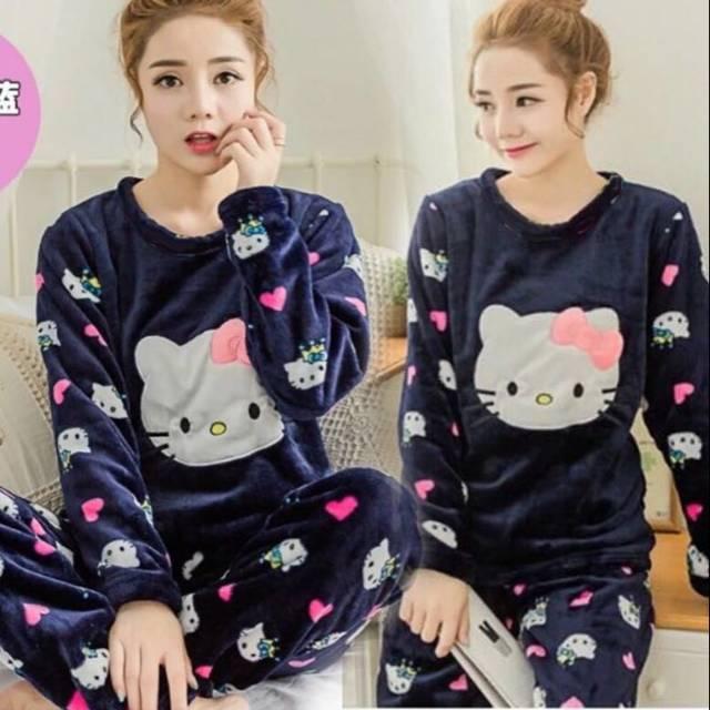 Piyama Hk Navy. BAJU GROSIR ECER TANAH ABANG