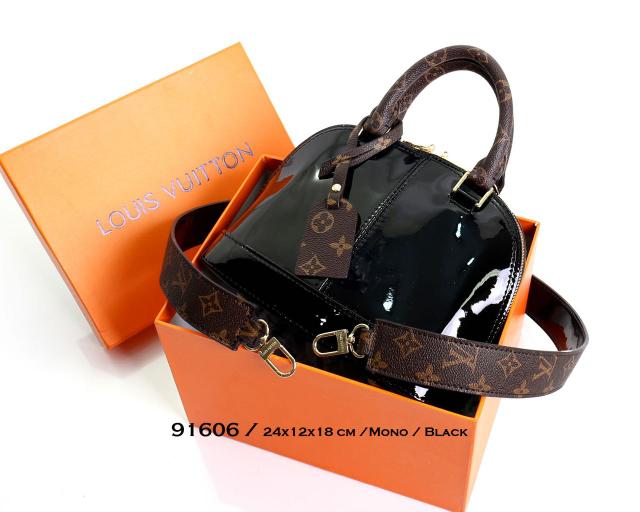 TAS WANITA BRANDED IMPORT LOUIS VUITTON ALMA MINI 91606 (3266) MURAH