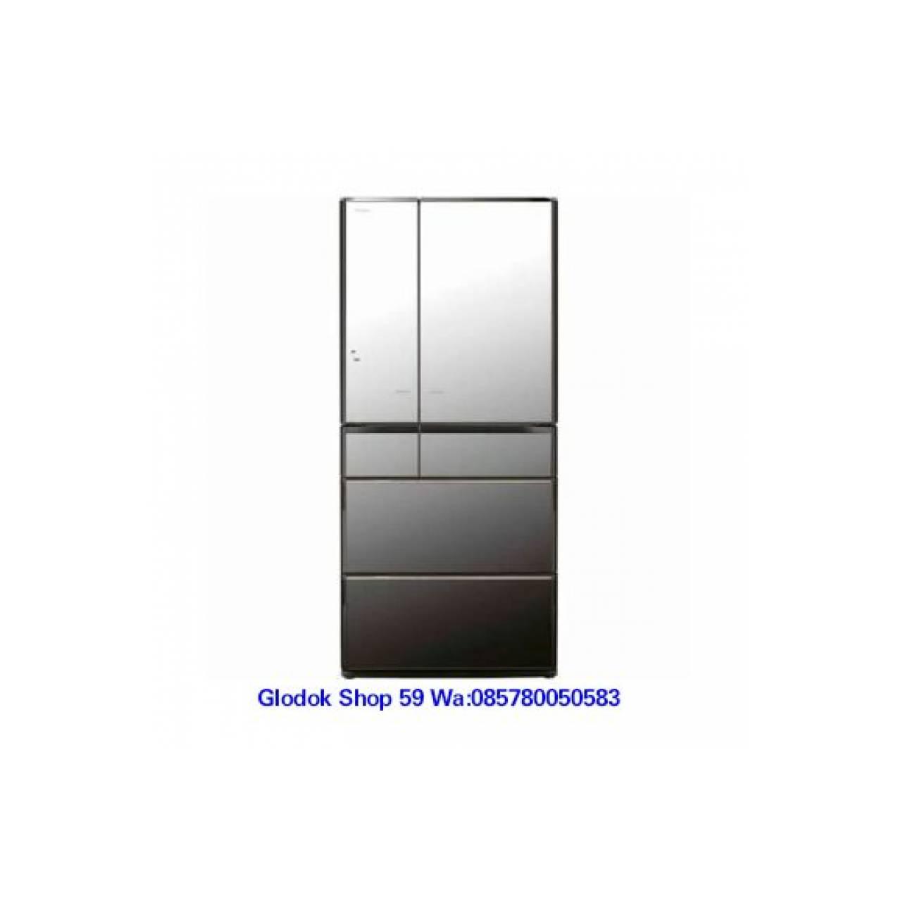 KULKAS HITACHI R-X670GN INVERTER CRYSTAL MIRROR JAPAN SERIES NEW