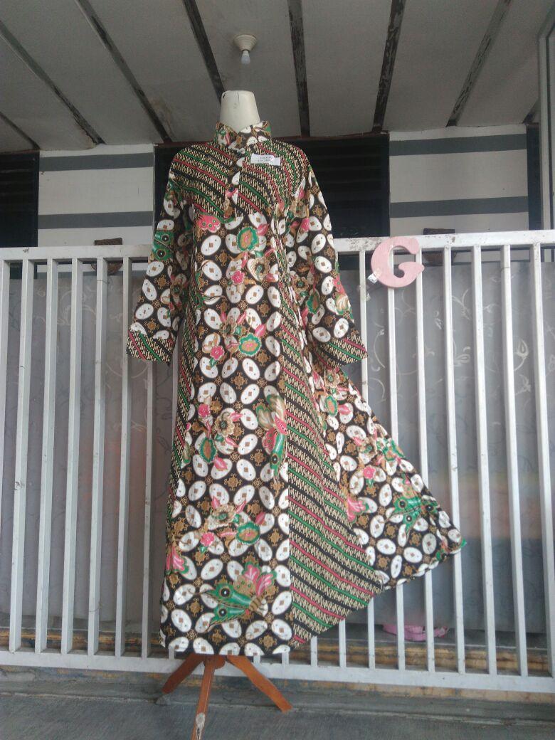 Gamis Hana Batik Hap Model Lengan Lonceng (Busui Ok)
