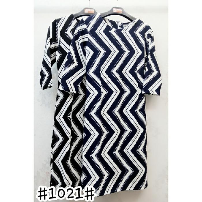 DRESS 1021 Dress Span Olla Ramlan Motif Zigzag