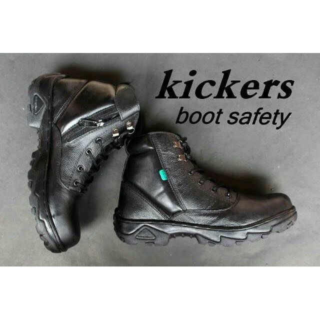 SEPATU KICKERS BOOTS KULIT SAFETY