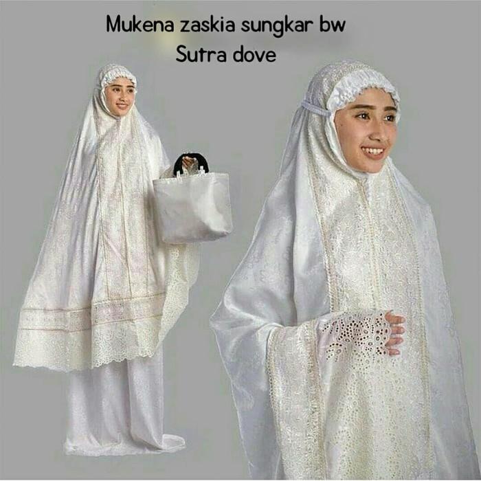 MUKENA MURAH SUTRA DOVE ZASKIA SUNGKAR BW - MUQEENA