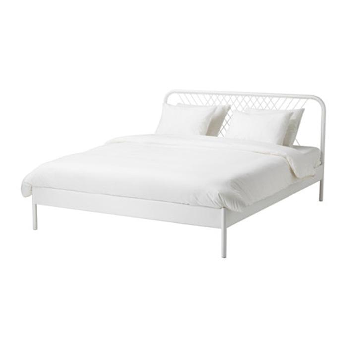 IKEA NESTTUN Rangka tempat tidur 150x200, putih