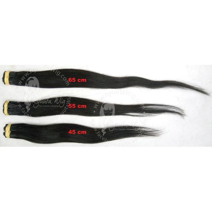 65CM HAIR EXTENSION HUMAN HAIR / RAMBUT SAMBUNG ASLI RING - STYLE