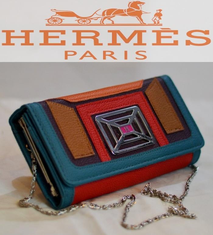 Dompet Hermes Wanita Kulit KW Import Branded selempang model terbaru - KGkrdr