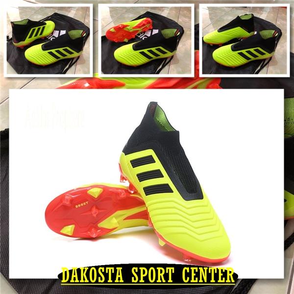 Sepatu Bola - Soccer Adidas Predator 18+ FG - Solar Yellow Red