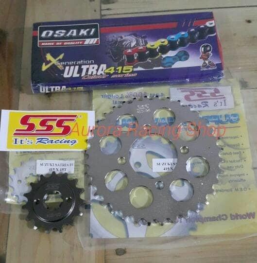 Gear Set SSS 415 & Rantai Osaki Sonic 150 R / CBR 150R / CB 150R / GTR