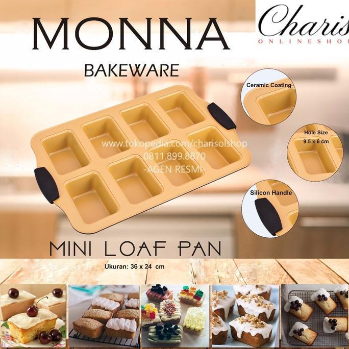 Signora Monna Bakeware - Mini Loaf Pan Loyang Kue Roti Unyil - Dapurmamadina