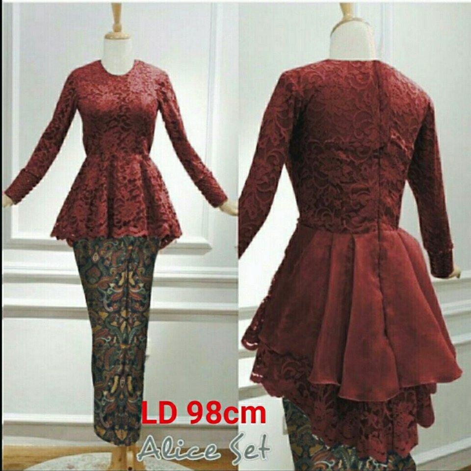 legiONshop-dress cewek | pakaian wanita | baju cewek | dress wanita | set wanita | setelan cewek | kebaya wanita ELICEA 2 in1