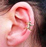 Dragonpad® Gold Climbing Mam Naked Climber Ear Cuff Helix Cartilage Earring By Ytch Fashion