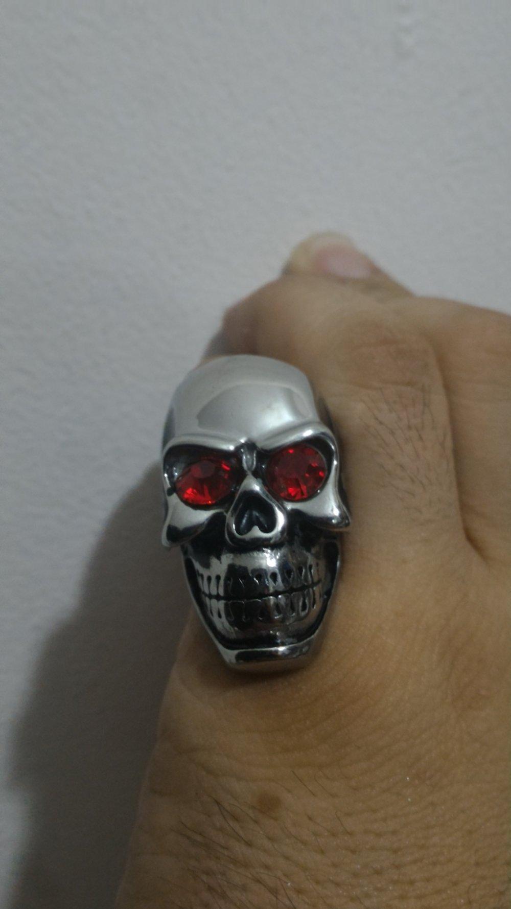 TOP cincin titanium skull tengkorak skeleton one piece army ninja crossfire counterstrike red eye gta pes 2016 combat arms fallout point blank di lapak SALE STOKIST sale_stokist