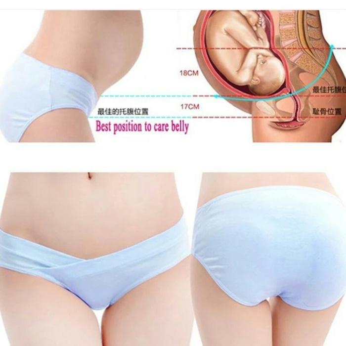 METRO STORE - HARGA PAKET HEMAT 3 (TIGA) UNIT CD Hamil 9866 Celana Dalam Pregnant Pant WARNA RANDOM (MULTI WARNA)
