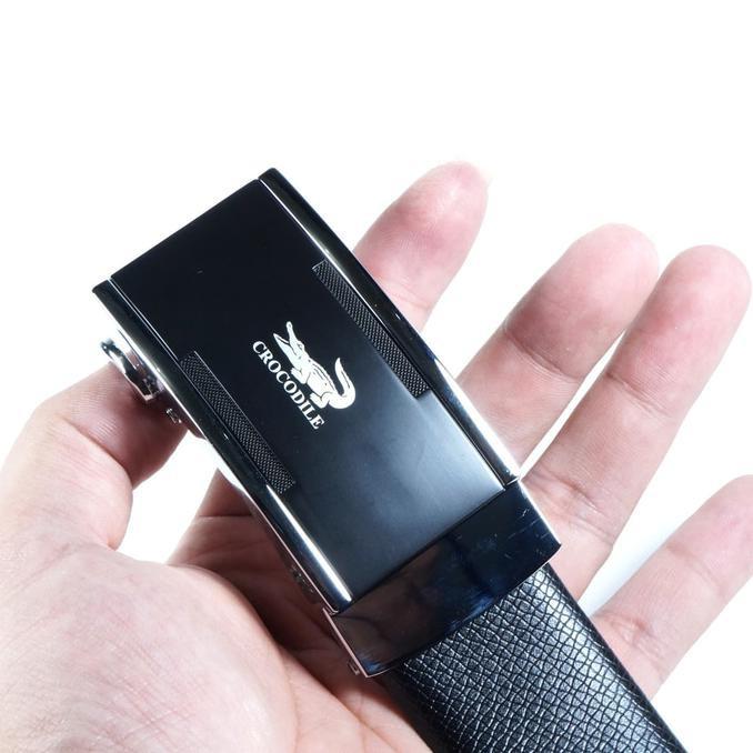 Ikat Pinggang / Gesper / Sabuk Pria Kulit Import Crocodile R10 Premium - Djfpwjg