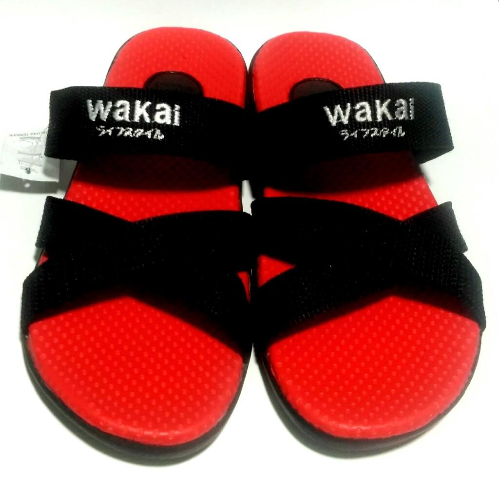 Sandal Wakai Pria Wanita / Sandal Santai Casual Sendal Gunung Murah