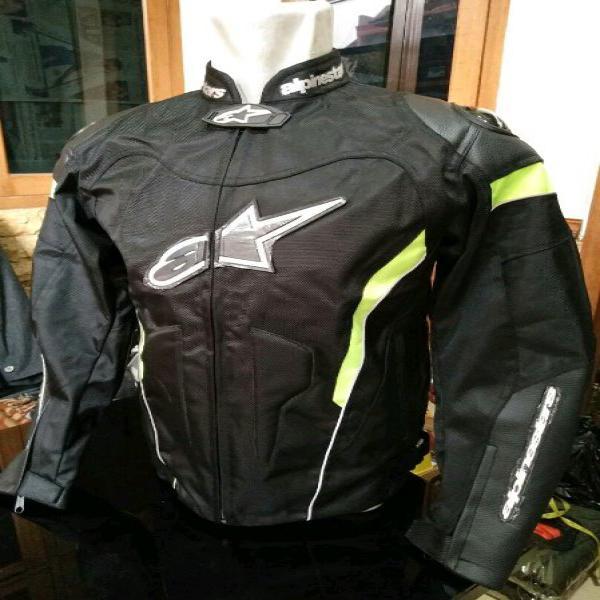 Jaket Motor Pria Punuk Alpinestars Alpinestar GP Hitam-Putih Silver