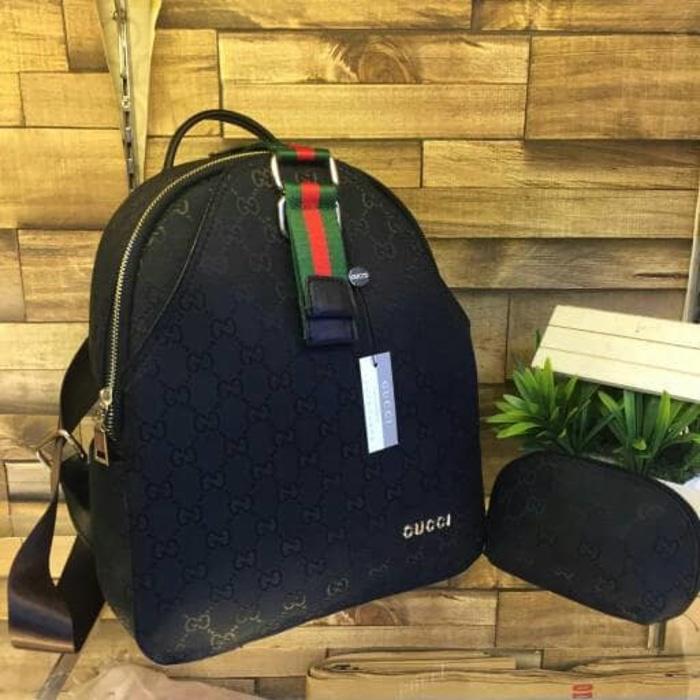TAS WANITA RANSEL GUCCI BERGAMO TERBARU 1076 - gaWCd7