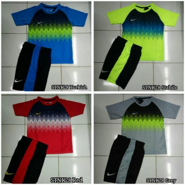 Kaos Setelan Baju Anak Jersey Futsal / Sepak Bola Nike Stnk28
