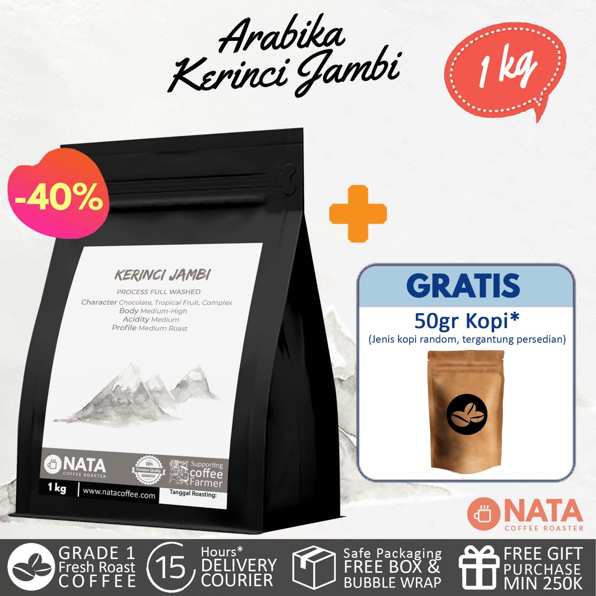 Nata Kopi Kerinci Jambi Arabika Biji dan Bubuk 1kg - BIJI