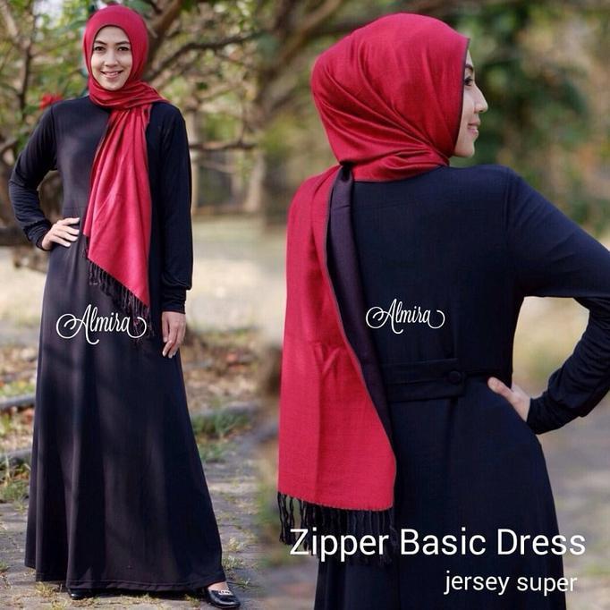 Pesan Jahit Gamis Polos Jersey Super Wtyuk