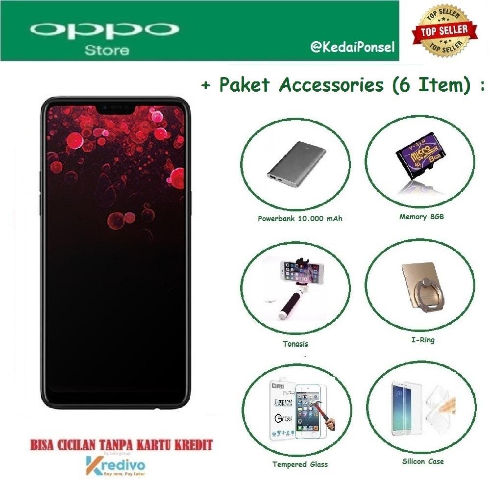 OPPO F7 [4/64GB] + 6 Item Accessories