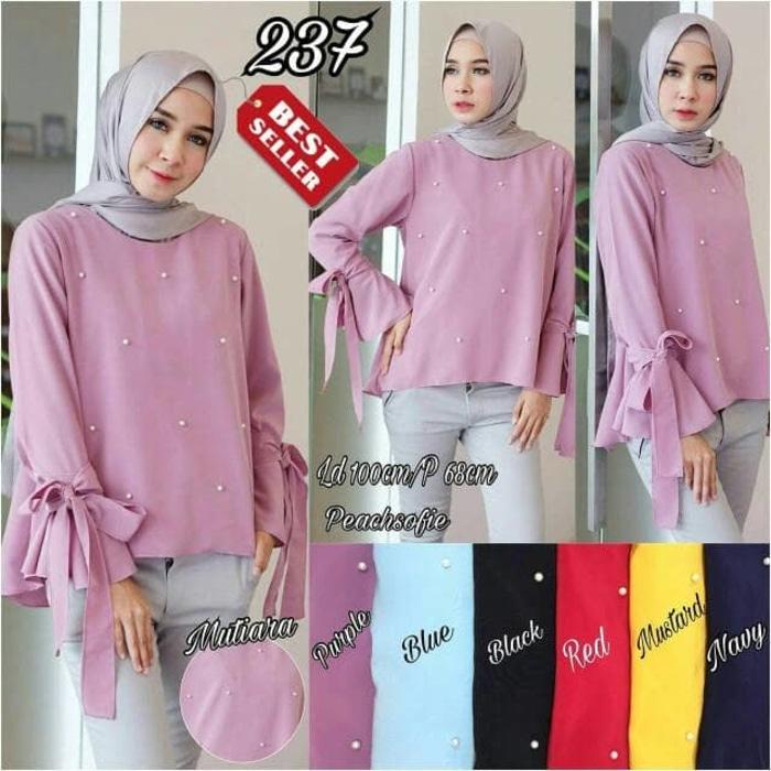PUSAT Grosir atasan hijab wanita baju muslim blus gamis stelan hijab-baju wanita masa kini