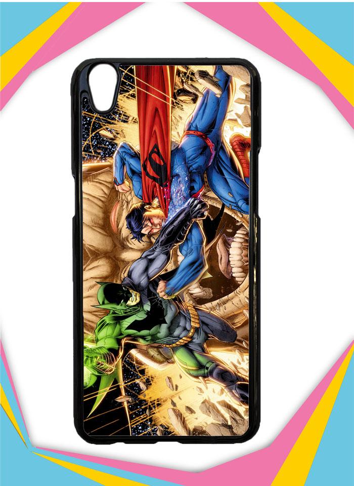 Casing Hardcase Custom OPPO A37 superman vs batman Z0484 Case Cover