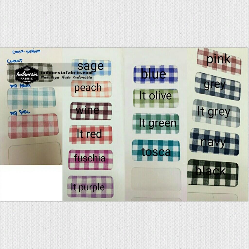 Kain Gamis Kain Mukena Kain Katun Jepang Japan Design Kotak kotak / Catur Medium Lt purple