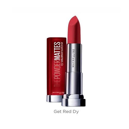 Maybelline Lipstick Color Sensational The Powder Mattes - Get Red Dy